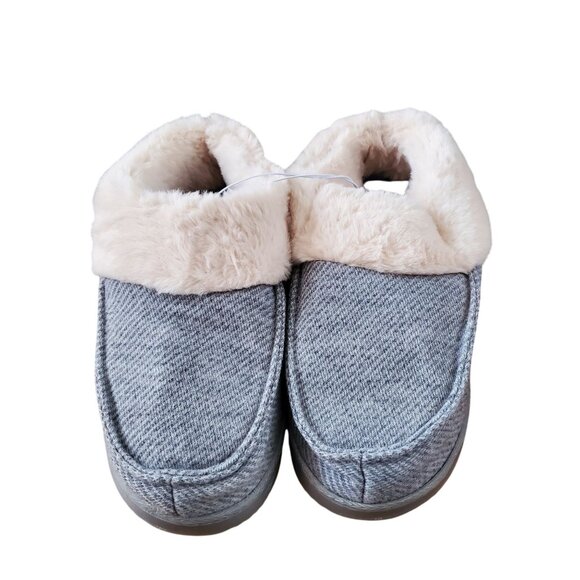 Dearfoams 11/12 Women Faux Fur House Shoes Slippers Corduroy Winter Slip-on XL - Picture 4 of 12
